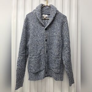 Goodfellow & Co Men's Blue Textured Cardigan